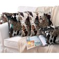 thumbnail image 5 of KAIYANG Fundas de almohada decorativas, 4 piezas, estampado de piel de vaca y leopardo, para decoración del hogar, 18 x 18 pulgadas, para sofá, sofá, fundas de almohada decorativas, 5 of 5