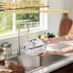 thumbnail image 2 of 4Pack Stainless Steel Plates, 8Inch 3 Section Round Divided Plates Portion Control Plates Partition, 2 of 5