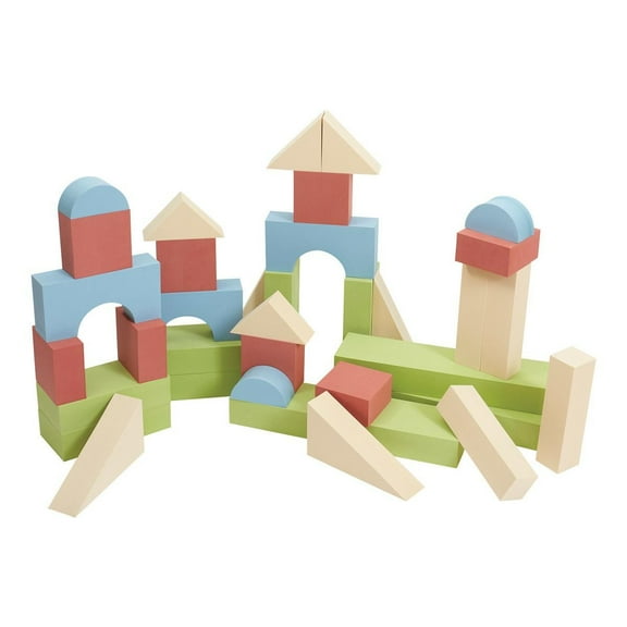 Kaplan Early Learning Company Jumbo Foam Colored Blocks - 36 Pieces