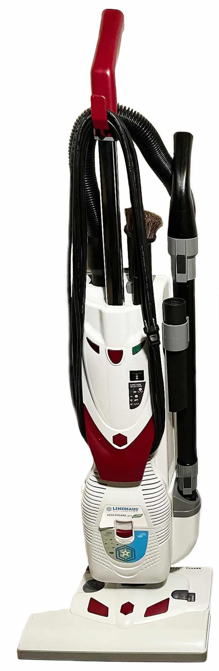 Lindhaus 14" Healthcare Pro Eco Force, Dual Motor Upright Vacuum Cleaner