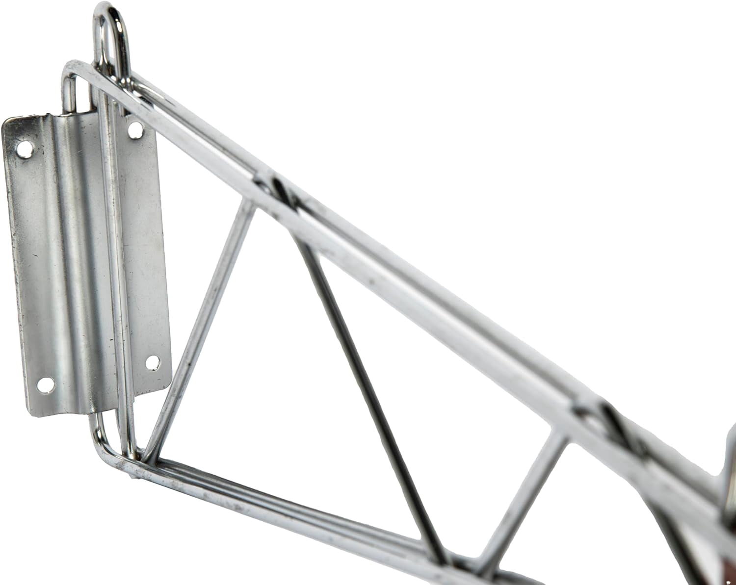 Wall Mounting Bracket for Chrome Wire Shelving - Set of 2 Brackets - NSF Certified