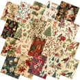 thumbnail image 1 of Paquetes de tela FuWeave Vintage Christmas de 25,4 x 25,4 cm, 60 unidades, 1 of 6