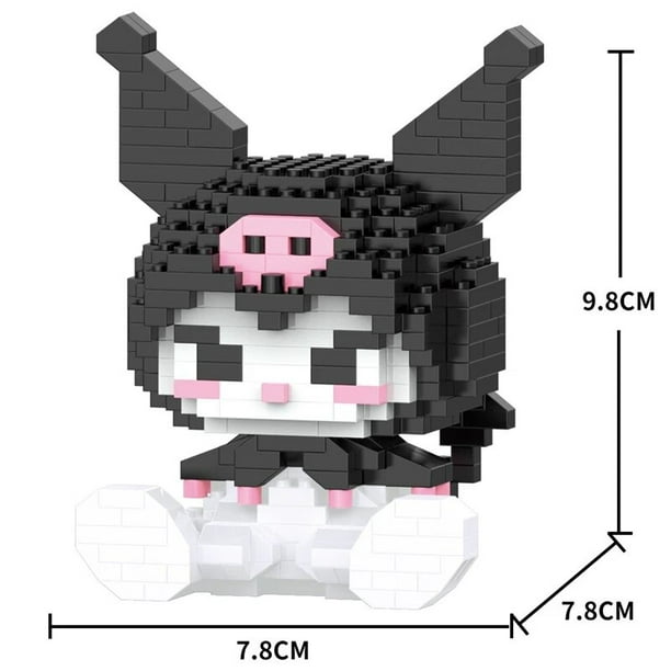 Bloques de construcción de Hello Kitty, figuras de Anime Sanrio, Kuromi, juguetes ensamblados, adorno decorativo, modelo, rompecabezas para niños, muñecas, regalos hola suerte unisex