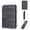 Dark Gray, variant on Men's Slim Wallet with RFID Blocking - Minimalist Front Pocket Leather Card Holder with Money Clip, 4-Color Options