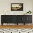 thumbnail image 5 of May in Color 3-Door Storage Cabinet, Sideboard Cabinet with Adjustable Shelves, Ideal for Entryway, Living Room, Dining Room, 5 of 8