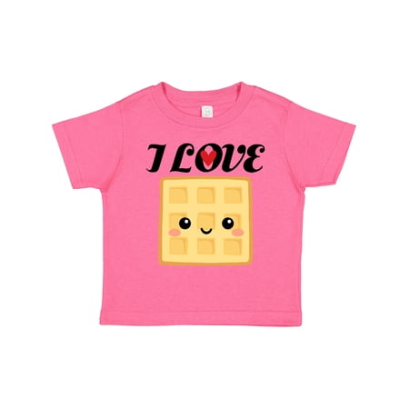 Inktastic Waffle Lover I Love Waffles Boys or Girls Toddler T-Shirt