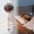 thumbnail image 3 of Non-Ticking Silent Quartz Wall Clocks Battery Operated Modern Wall Clocks Decorative for Office,Bedroom,Kitchen-Black Bear Walking In Front Of Old Log Cabin(14inch), 3 of 4