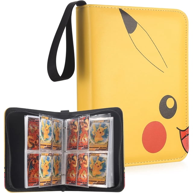 Álbum de tarjetas coleccionables para tarjetas (sin tarjeta), álbumes coleccionables con tarjetero, álbumes de almacenamiento de libros, colección de tarjetas de hasta 400 tarjetas, para tarjetas co