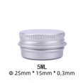 thumbnail image 3 of Caja de aluminio de 5 ml a 750 ml, caja de aluminio sellada con hilo para té, dulces, embalaje de cosméticos, cremas, subenvases, latas de aluminio pequeñas, 3 of 6