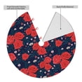 thumbnail image 2 of Sikiie Rose Flower 30-48 inches {designName} Print Christmas Tree Skirt Snowman Xmas Tree Skirt with Edge Christmas Decorations for Holiday Party48", 2 of 7