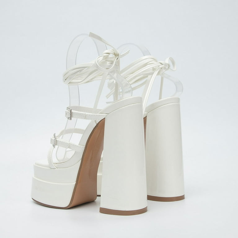 White heels shop walmart