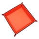 thumbnail image 3 of Bandeja para dados Soporte para bandeja con ruedas para dados de material cuero PU para juegos RPG, , suministros para juegos de con barra para be naranja, 3 of 6