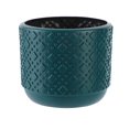 thumbnail image 1 of Jarrón decorativo Farfi de estilo nórdico, bonito jarrón de cerámica de imitación, para decoración del hogar (azul marino), 1 of 8