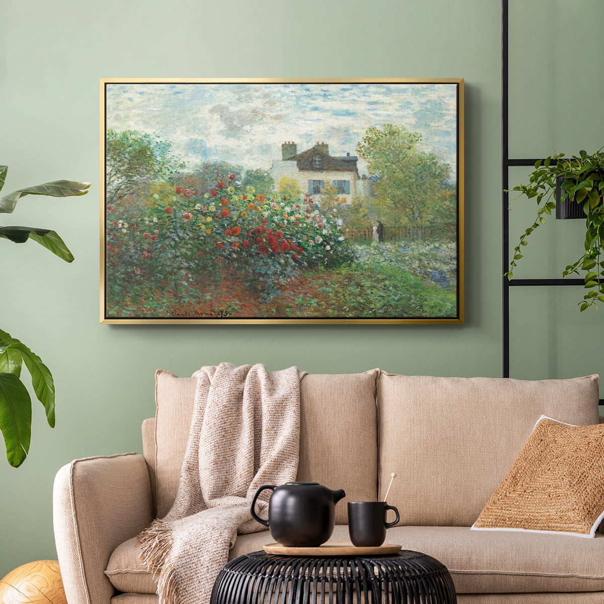 Vintage Landscape-CIII By Wexford Home Framed in Gold Wood Gallery Wrapped Canvas 25 in. x 37 in.