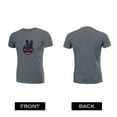 thumbnail image 2 of Coolnut Womens T Shirts Fashion Tops, Hand Peace Sign With American Flag Women's Basic Short Sleeve Tees, Grey Lightweight Casual Summer Clothes, L, 2 of 6