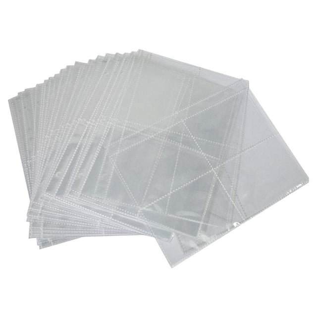 segolike Portable Game Card Pages Sleeves Card Sleeves Binder Sheets Cards Holder Binders 4 Cell