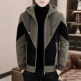 2023 autumn and winter trendy hooded woolen coat men‘s Koreanstyle