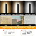 thumbnail image 6 of Modern Outdoor Wall Light 15.7inch Wall Sconces with 3 Color Lights 3000K/4500K/6000k IP65 Waterproof Outdoor Lighting for Porch Patio Fence Garden, 6 of 7