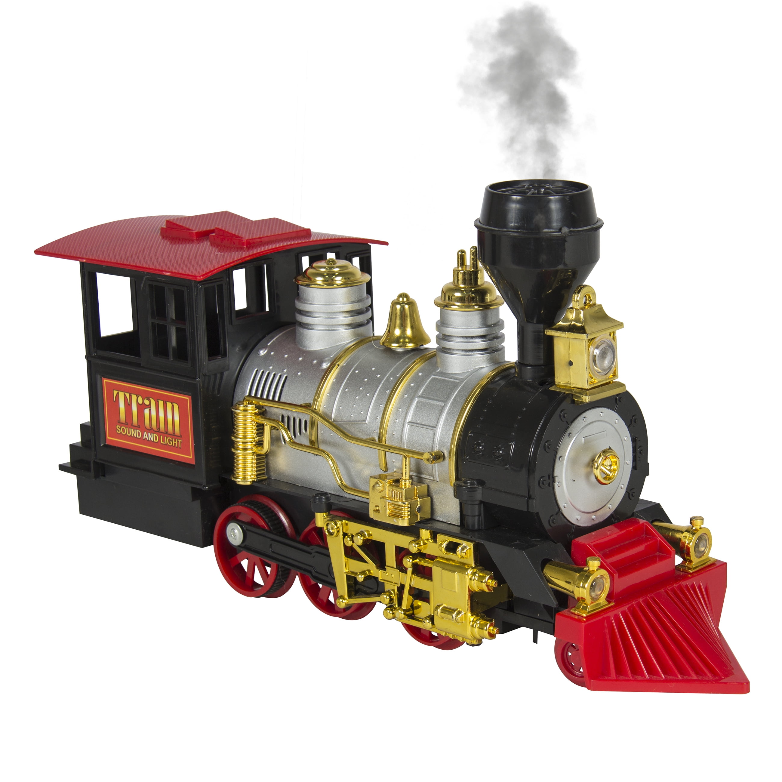 classic train set with real smoke