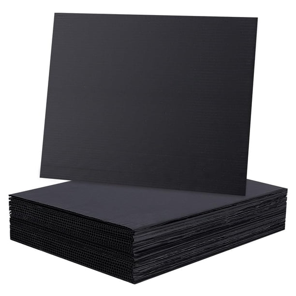 20 láminas de plástico corrugado de 28x21,5 cm/11x8,5 pulgadas para carteles de jardín en blanco, 3 mm de grosor, láminas de plástico corrugado rectangulares acanaladas.