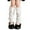 White, variant on Kids Socks Girls Knitted Leg Warmers Thermal Winter Boot with Pompoms Thick Ankle Sleeves for Youth Children Toddler Cold Weather Outdoor Activities Size:One Size