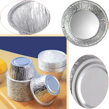 

Tart Pans 4 1/4 Disposable Aluminum Foil Pie Pan - Mini Pie Pans 7/8 Deep Just the Right Size and Durable