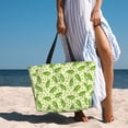 thumbnail image 6 of Daiia Green Peas Beach Travel Bag - Water-Resistant Beach Bag, Lightweight Tote with 7 Pockets for Women and Men - Gym,Pool,Camping,Reusable Grocery Bag, 6 of 7