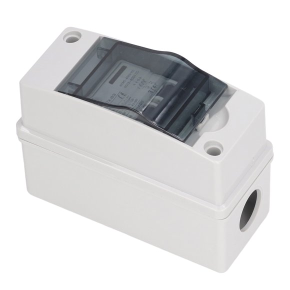 40A DZ47X 63 PV Solar Isolator Switch with IP65 Waterproof PA66 Housing, 2P Miniature Circuit Breaker for DC 12-400V/AC 90-400V Systems, Transparent Cover for Status Monitoring, Ideal for Solar
