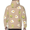 thumbnail image 5 of Bingfone Egg And Avocado Men'S Drawstring Hoodie Long Sleeve Pocket Sweatshirts-4x-Large, 5 of 9