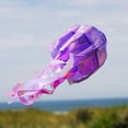 thumbnail image 4 of In the Breeze 5263 — 18-inch Purple Iridescent Jellyfish 3D Windsock — Bright, Sparkling Marine Life Outdoor Decor, 4 of 6