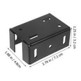 thumbnail image 2 of OULII Post Brackets Handrail Bracket Black Steel Plate For Outdoor Installation 1Pcs, 2 of 8
