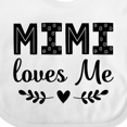 thumbnail image 4 of Inktastic Mimi Loves Me Baby Clothes Girl Girls Baby Bib, 4 of 4