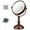 Antique Copper, variant on OVENTE 7.5" Lighted Tabletop Vanity Makeup Mirror - Double Sided Round LED, 1X & 7X Magnifier, Nickel Brushed MPT75BR1X7X