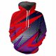 thumbnail image 3 of Sudadera con capucha con estampado 3D de rayas y empalme para hombre, sudadera con patrón de bloques de color, sudadera de manga larga para ocio callejero, sudadera holgada, 3 of 5