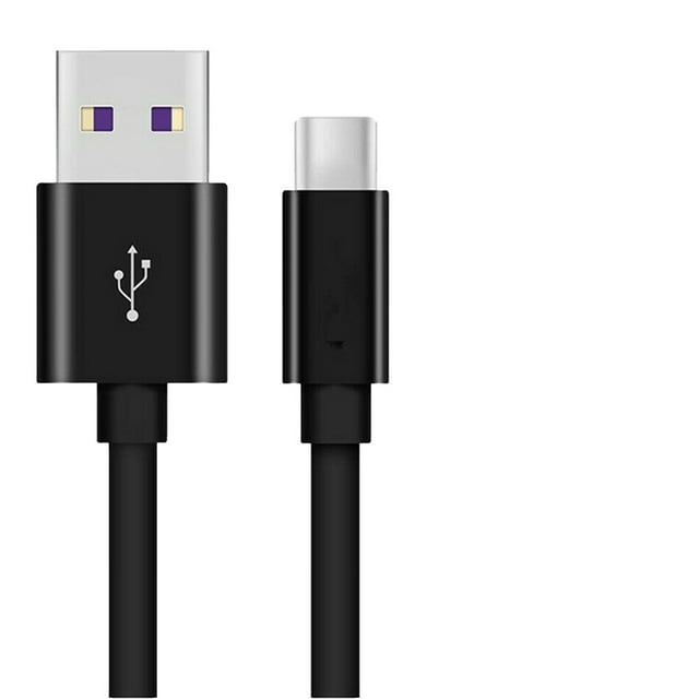 Langgg 5A Fast Charging Mobile Phone Tablet Cable Type-c Connector PVC Copper Phone Charger Cord, White