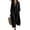 Black_675, variant on CIENVNSTG Summer Dresses for Women 2026 Casual Long Sleeve Cotton Loose Maxi Dress Solid Color Turn-down Collar Beach Long Dresses Black L