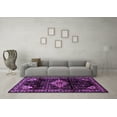 thumbnail image 3 of Ahgly Company Indoor Round Persian Purple Traditional Area Rugs, 8' Round, 3 of 4
