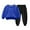 Blue, variant on Toddler Tracksuit Girl 4T 2 Piece Fall Casual Sweatsuit Outfits Long Sleeve Crewneck Sweatshirt Joggers Sweatpants 3-8T, Black, 7 Years