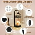 thumbnail image 5 of Candle Warmer Lamp with Timer, Mushrooms Strawberries Dragonflies Leaves Flowers Non-slip Wireless Remote Control Wax Melts Warmer with 4 Bulbs for Home Office Dorm, Birthday Gifts for Women, 5 of 7