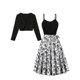 thumbnail image 1 of Mini Vestido de Verano de la Moda de las Mujeres Impreso Camis sin Mangas Cuello en V, Vestido Casual para Diario Y Vacaciones, 1 of 1