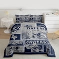 thumbnail image 2 of jejeloiu Rugby Ball Gamer Twin Comforter Sets,Teens Football Games Bedding Set For Ball Lovers Reversible 2-Piece, 2 of 8