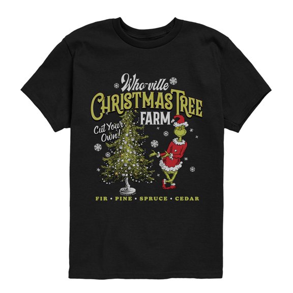 The Grinch - Tree Farm - Youth Boys Short Sleeve Graphic T-Shirt