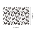 thumbnail image 3 of Bingfone Funny Chicken Door Mat 16"x24" Front Entrance Non-Slip Low Profile Washable for Entryway, 3 of 7