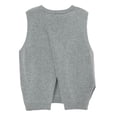 thumbnail image 1 of Jumpingount Primavera otoño mujer chaleco tejido portátil lavable Color sólido elegante moda térmica niñas sin mangas suéter ropa Prendas para la parte del cuerpo Gris METRO Jumpingount AP013743-01, 1 of 6