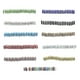 thumbnail image 5 of Cateissary 100 piezas de Rondelles de diamantes de imitación hechos a mano cuentas espaciadoras suministros de joyería cristal multicolor Artesanía Negro 8MM100 Piezas, 5 of 6