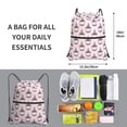thumbnail image 2 of Gaeub Cute Cupcake Gym Bag Sackpack Sports,Drawstring Backpack Sports Bag for Women Men Large Size, 2 of 6