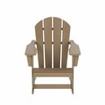 thumbnail image 4 of GARDEN 2-Piece Set Plastic Outdoor Rocking Chair with Square Side Table Included, Weathered Wood, 4 of 11