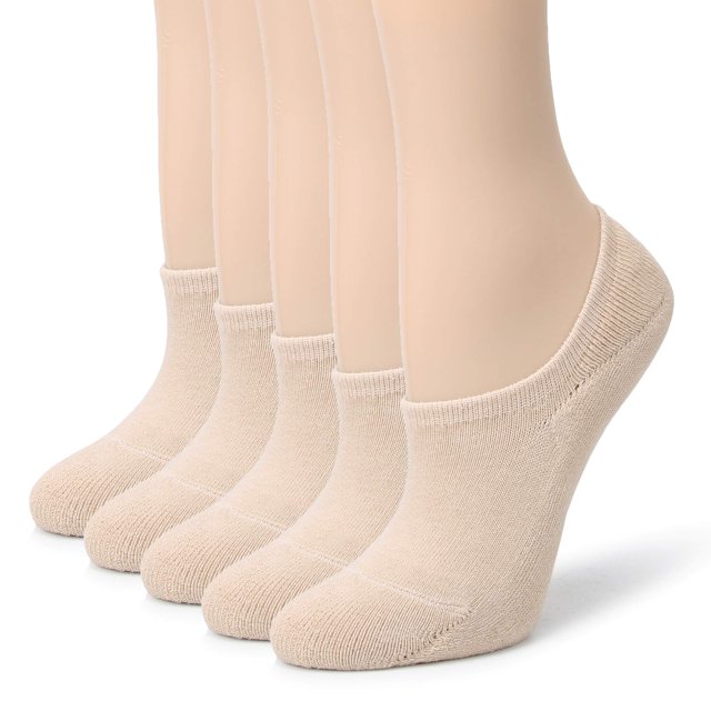 Calcetines Leotruny Cushion que absorben el sudor para mujer, color beige