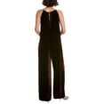 thumbnail image 2 of Velvet by Graham & Spencer womens  Cienna Velvet Silk-Blend Jumpsuit, xs, Brown, 2 of 3