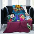 thumbnail image 7 of Teen Titans Go Fleece Blanket Super Soft Warm Throw Blankets, Plush Cozy Fuzzy Blanket, For Couch Sofa Bed Travel Camping 60"X50", 7 of 7
